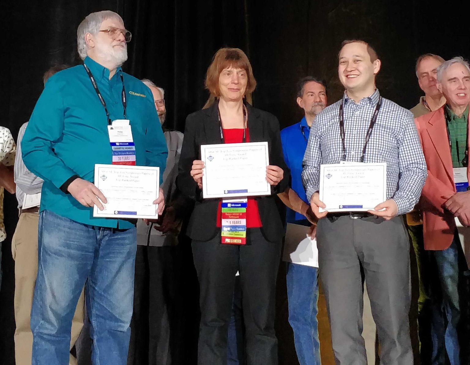 Kaczmarczyk et al (2010) receiving their best paper award at SIGCSE 2019